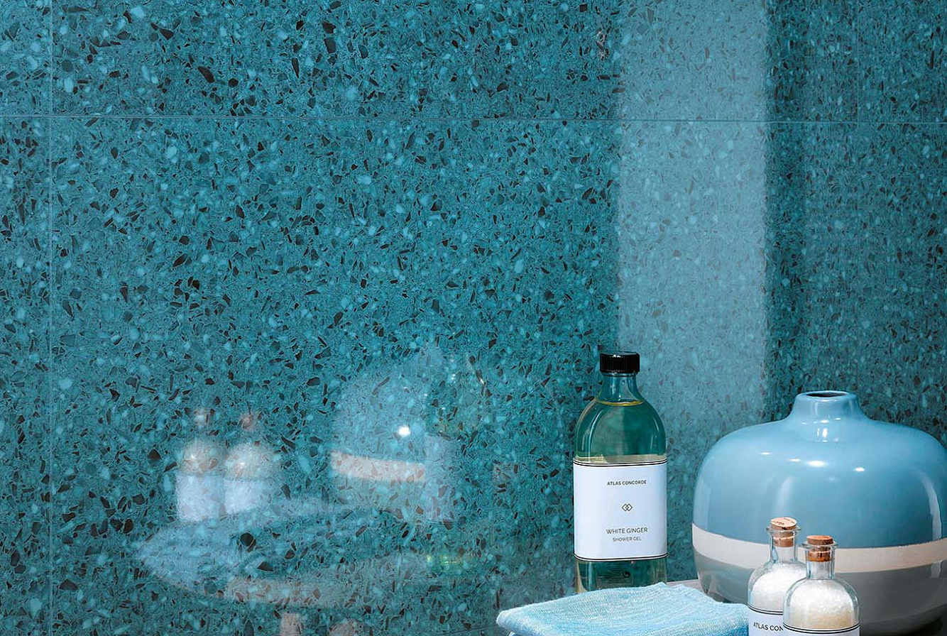 Керамическая плитка Marvel Terrazzo Blue 40x80